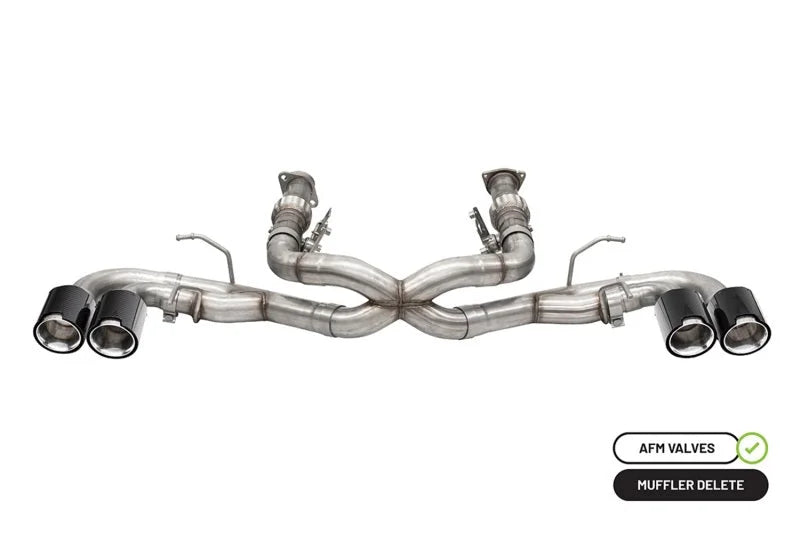 Corsa 20-25 Chevrolet Corvette C8 RWD 3in Xtreme Cat-Back Exhaust w/4.5in Carbon Fiber Polished Tips - Main Product View