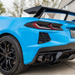 Load image into Gallery viewer, Corsa 20-25 Chevrolet Corvette C8 RWD 4.5in Carbon Fiber Black PVD Tip Kit (For Corsa Exhaust Only) - Side View