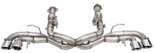 Load image into Gallery viewer, Corsa 20-25 Corvette C8 3in Xtreme Cat-Back Exhaust 4.5in Pol Quad Tips - Integrates stock AFM Valve - Side View