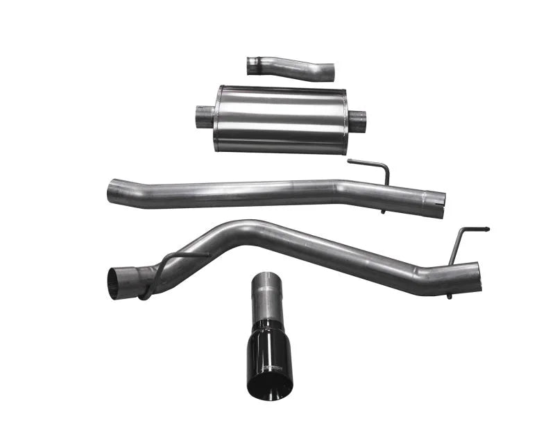 Corsa 20-25 Jeep Gladiator JT 3.6L Single Side Exit Cat-Back Exhaust System w/ Single 4in Black Tip - Main Product View