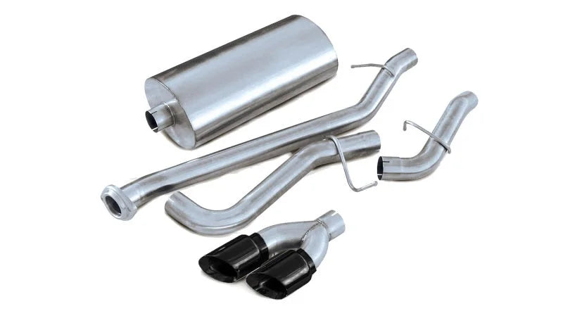 Corsa 2001-2006 Chevrolet Tahoe 5.3L V8 3in Cat-Back Single Side w Twin 4in Black Pro-Series Tips - Main Product View