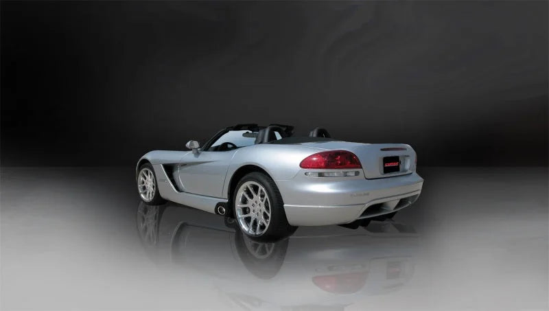 Corsa 2003-06 Dodge Viper 8.3L Polished Sport Cat-Back Exhaust (2.5in Inlet for Use w/ Stock Conv.) - Detail View