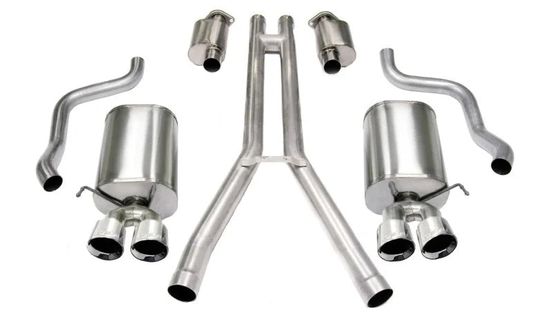 Corsa 2004-2008 Cadillac XLR 4.6L Polished Sport Cat-Back Exhaust - Main Product View