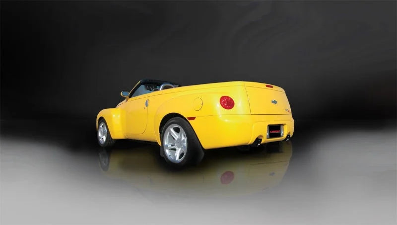 Corsa 2005-2006 Chevrolet SSR 5.3L V8 3in Cat-Back Dual Rear w Single 4in Black Pro-Series Tips - Detail View