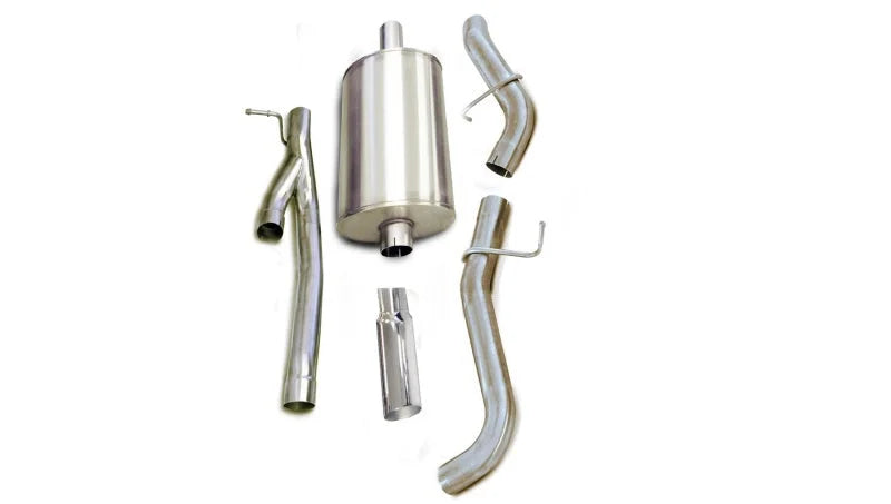Corsa 2005-2006 Chevrolet Silverado Crew Cab/Short Bed 1500 6.0L V8 Polished Sport Cat-Back Exhaust - Main Product View