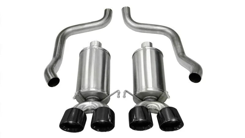 Corsa 2005-2007 Chevrolet Corvette C6 6.0L V8 Black Xtreme Axle-Back Exhaust - Main Product View