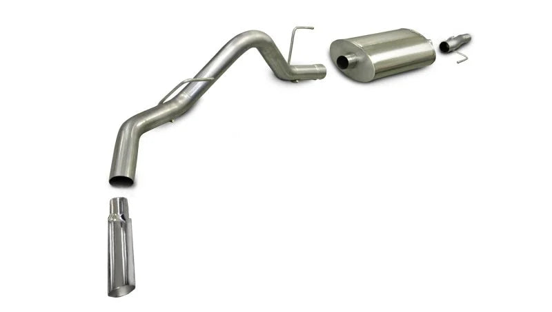 Corsa 2005-2008 -08 Ford F-150 SuperCrew/5.5ft Bed 4.6L V8 Polished Sport Cat-Back Exhaust - Main Product View