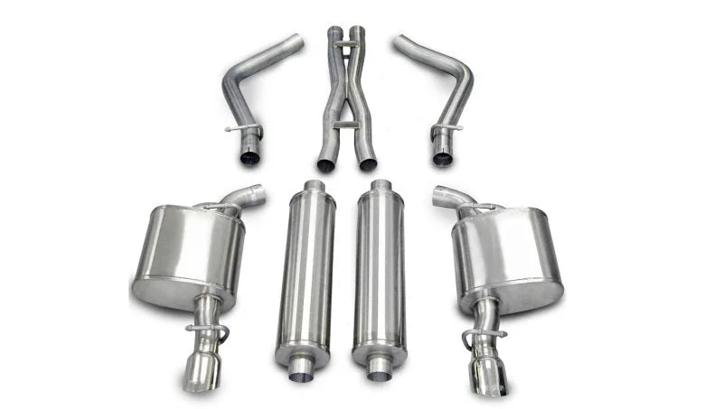Corsa 2005-2010 Dodge Charger No Towing Hitch R/T 5.7L V8 Polished Xtreme Cat-Back Exhaust - Main Product View