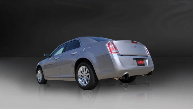 Corsa 2005-2010 Dodge Charger R/T 5.7L V8 Black Xtreme Cat-Back Exhaust - Detail View