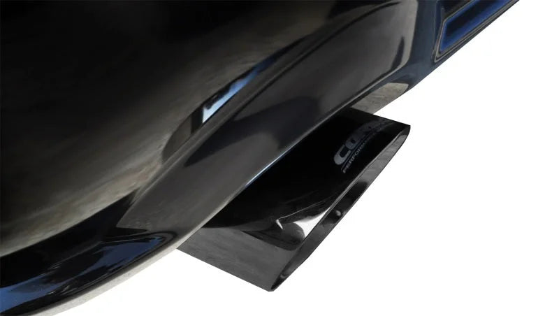 Corsa 2005-2010 Ford Mustang Shelby GT500 5.4L V8 Black Xtreme Axle-Back Exhaust - Side View