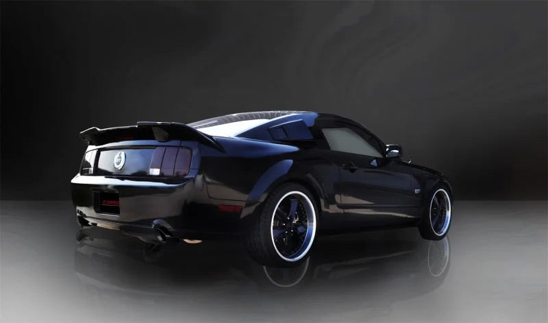 Corsa 2005-2010 Ford Mustang Shelby GT500 5.4L V8 Black Xtreme Axle-Back Exhaust - Detail View