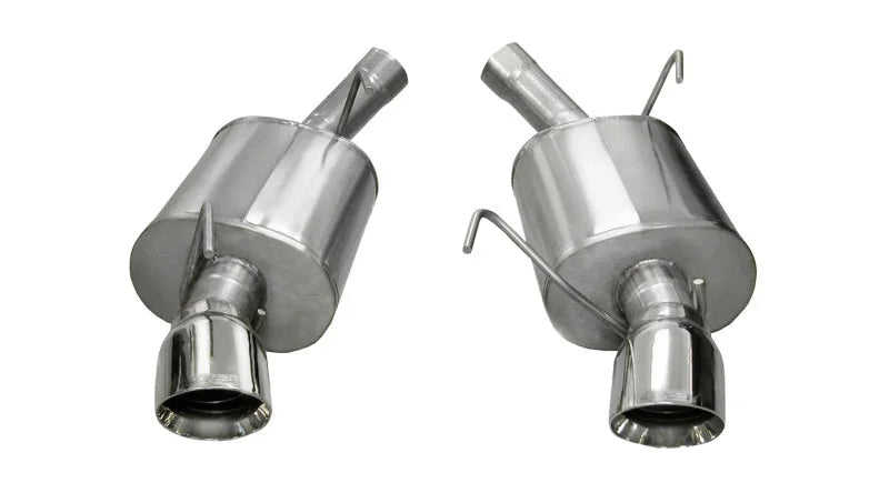 Corsa 2005-2010 Ford Mustang Shelby GT500 5.4L V8 Polished Sport Axle-Back Exhaust - Main Product View