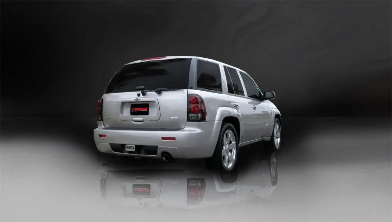 Corsa 2006-2008 Chevrolet Trailblazer SS 6.0L V8 Black Sport Cat-Back Exhaust - Detail View