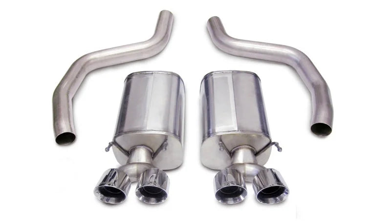 Corsa 2006-2013 Chevrolet Corvette C6 Z06 7.0L V8 Polished Sport Axle-Back Exhaust - Main Product View