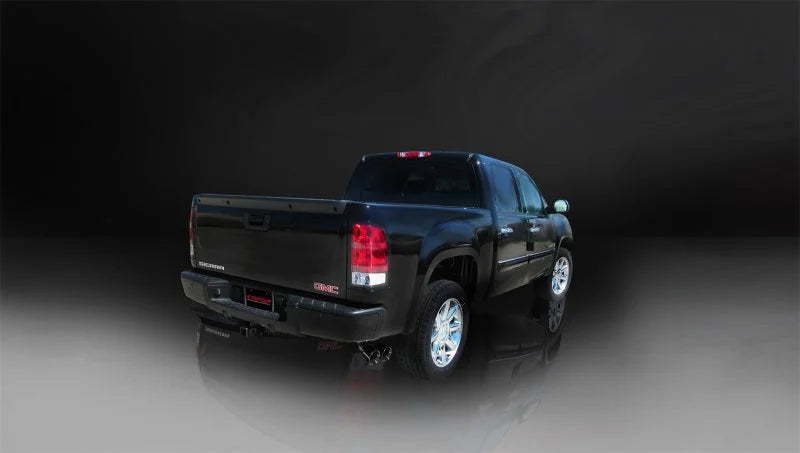 Corsa 2007-2008 Chevrolet Silverado Crew Cab/Short Bed 1500 5.3L V8 Black Sport Cat-Back Exhaust - Side View