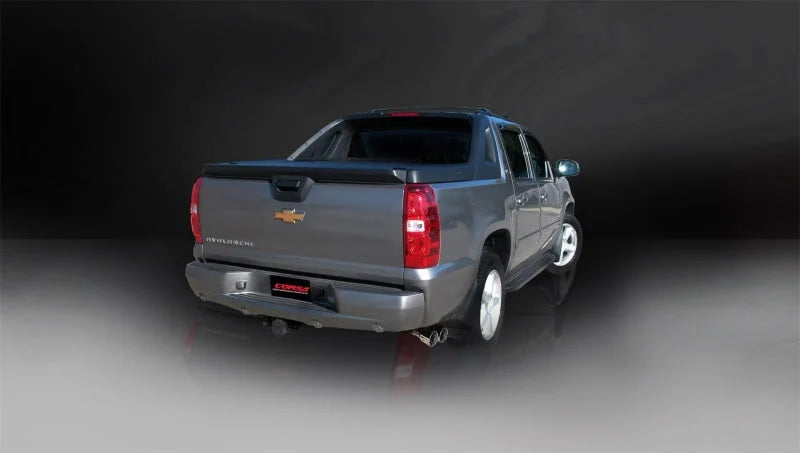 Corsa 2007-2008 Chevrolet Suburban 1500 5.3L V8 Polished Sport Cat-Back Exhaust - Side View