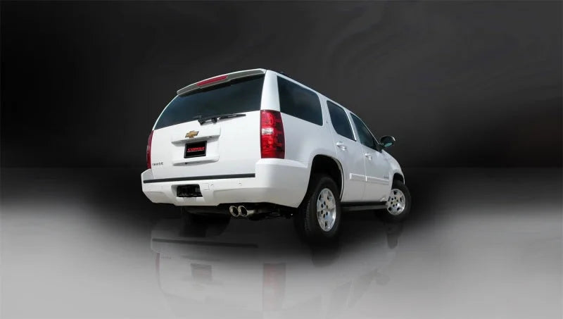 Corsa 2007-2008 Chevrolet Tahoe 5.3L V8 Polished Sport Cat-Back Exhaust - Side View