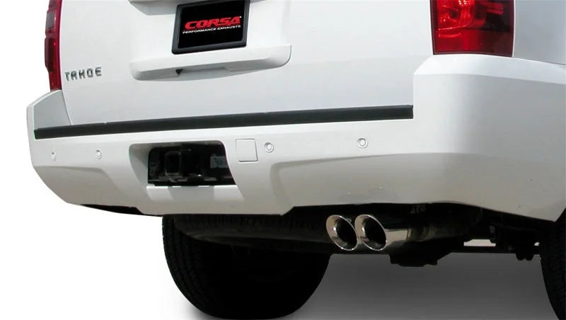 Corsa 2007-2008 Chevrolet Tahoe 5.3L V8 Polished Sport Cat-Back Exhaust - Detail View