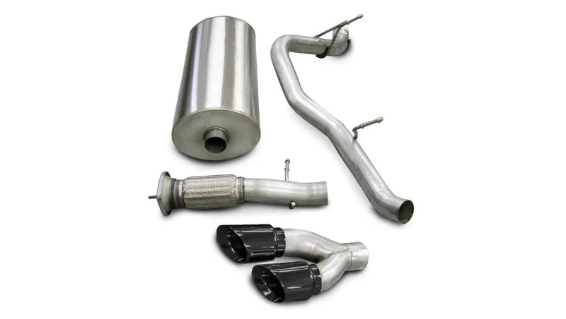 Corsa 2007-2010 Cadillac Escalade 6.2L V8 Black Sport Cat-Back Exhaust - Main Product View