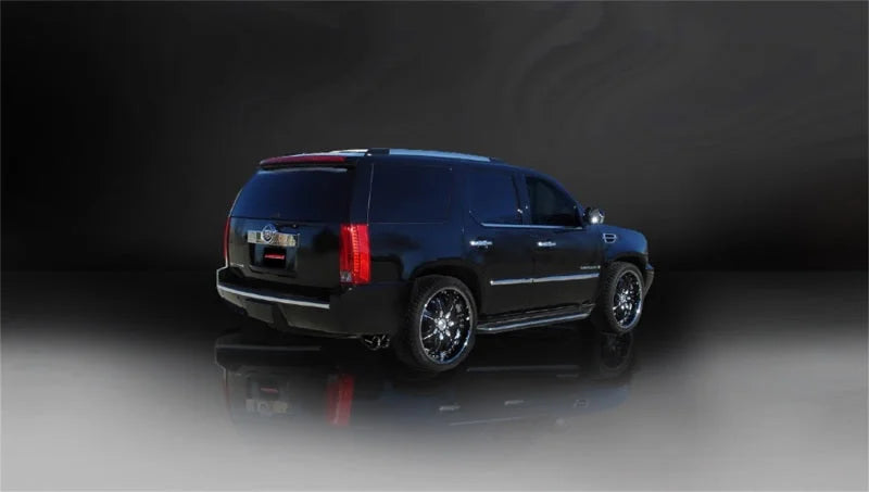 Corsa 2007-2010 Cadillac Escalade 6.2L V8 Black Sport Cat-Back Exhaust - Side View