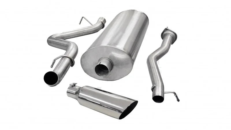 Corsa 2007-2010 Chevrolet Silverado Crew Cab/Std. Bed 2500 6.0L V8 Polished Sport Cat-Back Exhaust - Main Product View