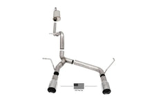 Load image into Gallery viewer, Corsa 2007-2018 Jeep Wrangler JKU 3.6L/3.8L 2.75in Sport Cat-Back Exhaust w/ 4in American Flag Tips - Main Product View