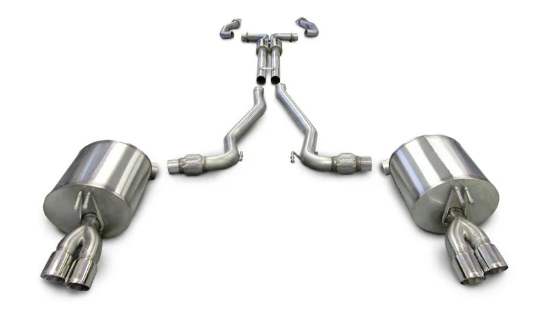 Corsa 2008-2009 Pontiac G8 GXP 6.0L V8 Polished Sport Cat-Back + XO Exhaust - Main Product View