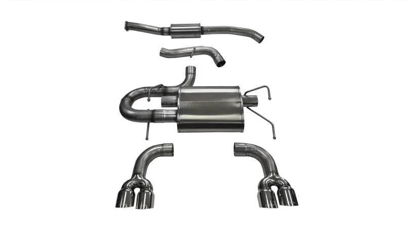 Corsa 2008-2014 Subaru Impreza Hatchback STI 2.5L Turbo Manual Polished Sport Cat-Back Exhaust - Main Product View