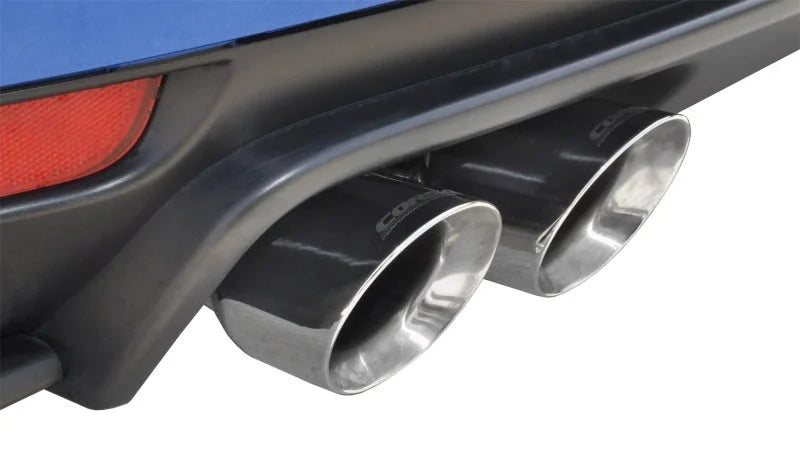 Corsa 2008-2014 Subaru Impreza Hatchback STI 2.5L Turbo Manual Polished Sport Cat-Back Exhaust - Side View