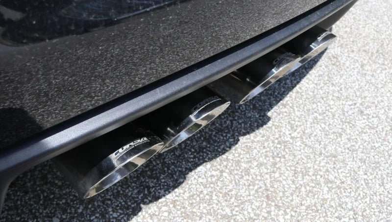 Corsa 2009-2013 Chevrolet Corvette (C6) 6.2L Polished Xtreme Axle-Back Exhaust w/4.5in Tips - Side View