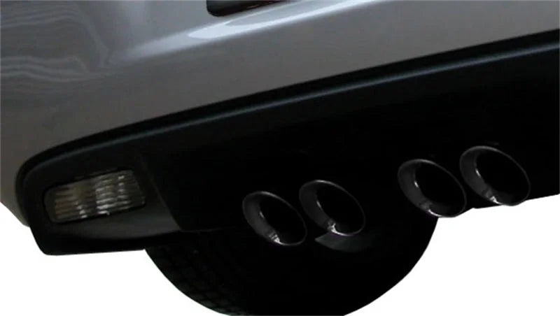 Corsa 2009-2013 Chevrolet Corvette C6 6.2L V8 Black Sport Axle-Back Exhaust - Side View