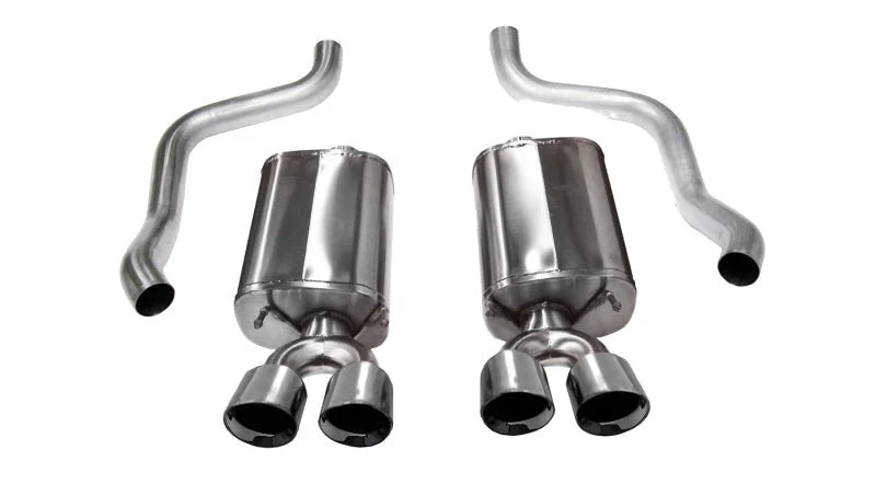 Corsa 2009-2013 Chevrolet Corvette C6 6.2L V8 Polished Sport Axle-Back Exhaust - Main Product View