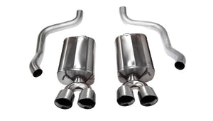 Corsa 2009-2013 Chevrolet Corvette C6 6.2L V8 Polished Sport Axle-Back Exhaust - Main Product View