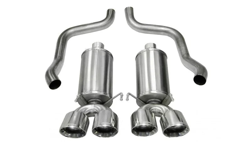 Corsa 2009-2013 Chevrolet Corvette C6 6.2L V8 Polished Xtreme Axle-Back Exhaust - Main Product View