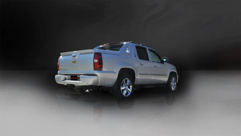 Corsa 2009-2013 Chevrolet Suburban 1500 5.3L V8 Black Sport Cat-Back Exhaust - Side View