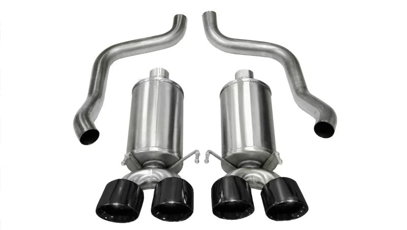Corsa 2009-2013 Xtreme Axle-Back Exhaust w/Dual Black 3.5in Tips 09-13 Chevrolet Corvette C6 6.2L V8 - Main Product View