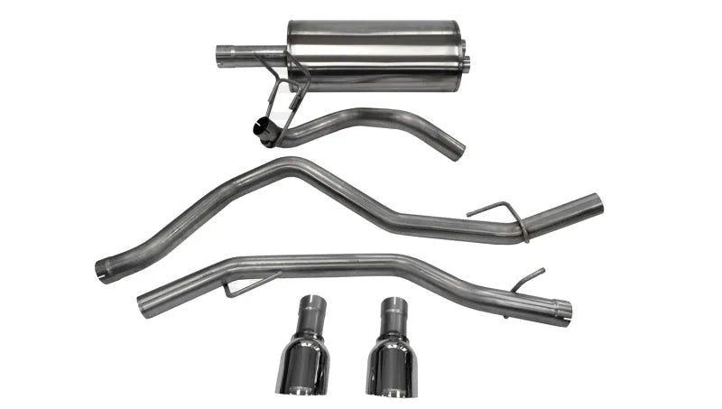 Corsa 2009-2018 Dodge Ram 1500 4.7L Quad/Crew Cab/Short Bed Polished Dual Exit Cat-Back Exhaust - Main Product View