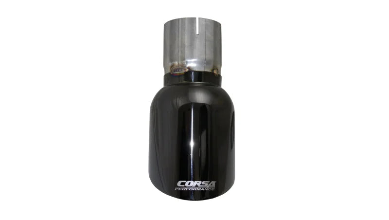 Corsa 2009-2019 Single Universal 3.0in Inlet / 4.5in Outlet Black PVD Pro-Series Tip Kit - Main Product View