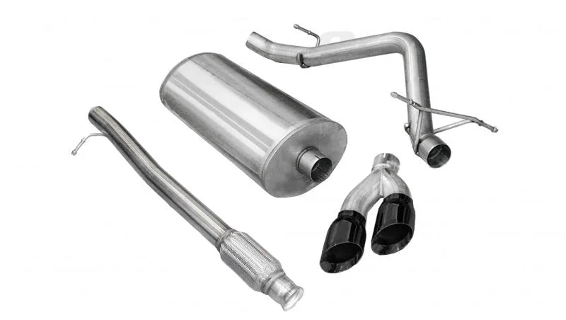 Corsa 2010-2013 Chevrolet Silverado Crew Cab/Short Bed 1500 4.8L V8 Black Sport Cat-Back Exhaust - Main Product View