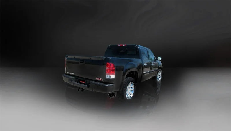 Corsa 2010-2013 Chevrolet Silverado Crew Cab/Short Bed 1500 4.8L V8 Black Sport Cat-Back Exhaust - Side View