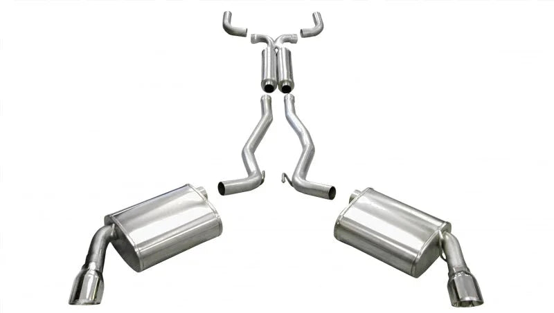Corsa 2010-2015 Chevrolet Camaro Convertible RS 3.6L V6 Polished Sport Cat-Back + XO Exhaust - Main Product View