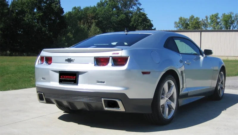 Corsa 2011-2013 Chevrolet Camaro SS 6.2L V8 Manual Xtreme 3in Cat-Back (No Tips Uses Factory Bezels) - Side View