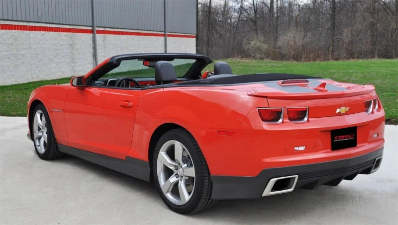 Corsa 2011-2013 Chevrolet Camaro SS 6.2L V8 Manual Xtreme 3in Cat-Back (No Tips Uses Factory Bezels) - Back View