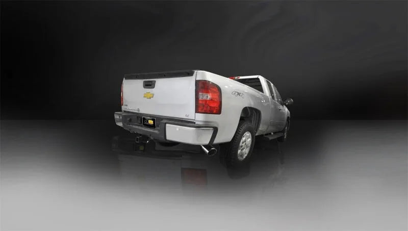Corsa 2011-2013 Chevrolet Silverado Crew Cab/Short Bed 1500 6.2L V8 Polished Sport Cat-Back Exhaust - Detail View