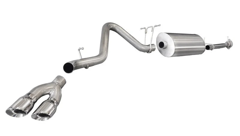 Corsa 2011-2013 Chevrolet Silverado Ext. Cab/Std. Bed 2500 6.0L V8 Polished Sport Cat-Back Exhaust - Main Product View