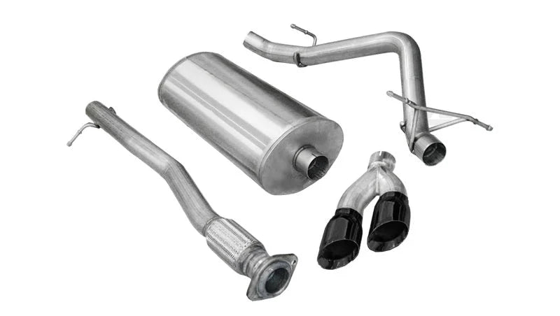 Corsa 2011-2013 GMC Sierra Ext. Cab/Std. Bed 1500 6.2L V8 Black Sport Cat-Back Exhaust - Main Product View