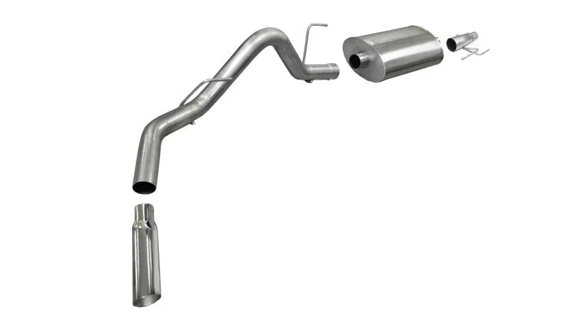 Corsa 2011-2014 -13 Ford F-150 EcoBoost 3.5L V6 Polished Sport Cat-Back Exhaust - Main Product View