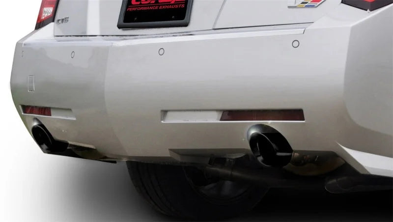 Corsa 2011-2014 Cadillac CTS Wagon V 6.2L V8 Black Sport Axle-Back Exhaust - Detail View