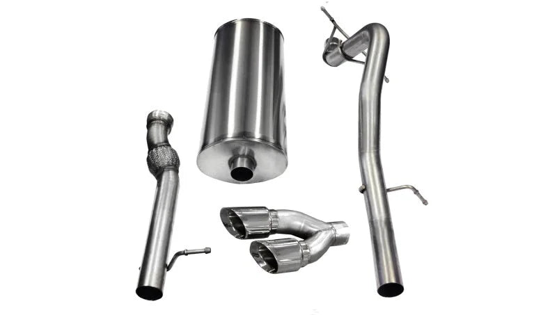 Corsa 2011-2014 Cadillac Escalade ESV 6.2L V8 Polished Sport Cat-Back Exhaust - Main Product View