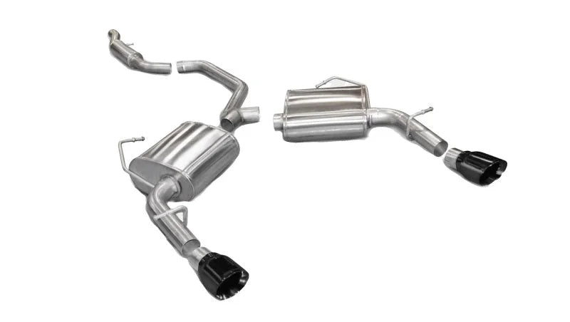 Corsa 2011-2014 Chrysler 200/Dodge Avenger V6 Black Sport Cat-Back Exhaust - Main Product View